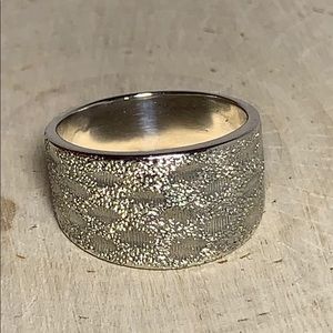 Italian Sterling Textured Ring